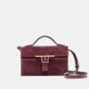 ZANNONE CROSSBODY BURGUNDY SUEDE(Zannone Crossbody Burgundy Suede)