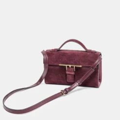 ZANNONE CROSSBODY BURGUNDY SUEDE(Zannone Crossbody Burgundy Suede) -Dolce Vita Shop DOLCEVITA CROSSBODY ZANNONE BurgundySuede 4