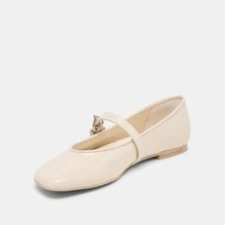 ALIZZA BALLET FLATS CREME CRINKLE PATENT(Alizza Ballet Flats Creme Crinkle Patent) -Dolce Vita Shop DOLCEVITA FLATS ALIZZA CREMECRINKLEPATENT 09