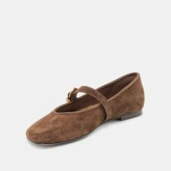 ALIZZA BALLET FLATS DK BROWN SUEDE(Alizza Ballet Flats Dk Brown Suede) -Dolce Vita Shop DOLCEVITA FLATS ALIZZA DKBROWNSUEDE 09