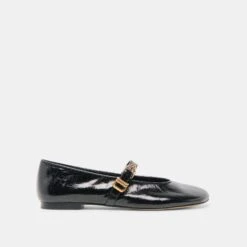 ALIZZA BALLET FLATS MIDNIGHT CRINKLE PATENT(Alizza Ballet Flats Midnight Crinkle Patent)
