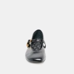 ALIZZA BALLET FLATS MIDNIGHT CRINKLE PATENT(Alizza Ballet Flats Midnight Crinkle Patent) -Dolce Vita Shop DOLCEVITA FLATS ALIZZA MIDNIGHTCRINKLEPATENT 04