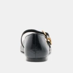 ALIZZA BALLET FLATS MIDNIGHT CRINKLE PATENT(Alizza Ballet Flats Midnight Crinkle Patent) -Dolce Vita Shop DOLCEVITA FLATS ALIZZA MIDNIGHTCRINKLEPATENT 05