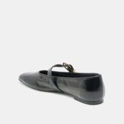 ALIZZA BALLET FLATS MIDNIGHT CRINKLE PATENT(Alizza Ballet Flats Midnight Crinkle Patent) -Dolce Vita Shop DOLCEVITA FLATS ALIZZA MIDNIGHTCRINKLEPATENT 08
