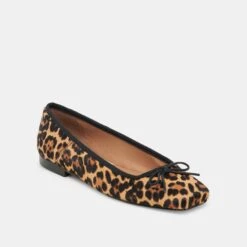 ANISA BALLET FLATS DK LEOPARD CALF HAIR(Anisa Ballet Flats Dk Leopard Calf Hair) -Dolce Vita Shop DOLCEVITA FLATS ANISA DKLEOPARDCALFHAIR 01