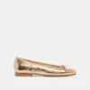 ANISA BALLET FLATS GOLD DISTRESSED LEATHER(Anisa Ballet Flats Gold Distressed Leather)