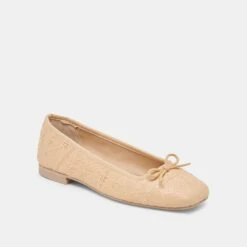 ANISA BALLET FLATS LT NATURAL WOVEN RAFFIA(Anisa Ballet Flats Lt Natural Woven Raffia) -Dolce Vita Shop DOLCEVITA FLATS ANISA LTNATURALWOVENRAFFIA 01
