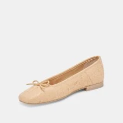 ANISA BALLET FLATS LT NATURAL WOVEN RAFFIA(Anisa Ballet Flats Lt Natural Woven Raffia) -Dolce Vita Shop DOLCEVITA FLATS ANISA LTNATURALWOVENRAFFIA 08