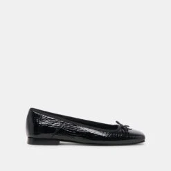 ANISA BALLET FLATS NOIR EMBOSSED LEATHER - Re:vita(Anisa Ballet Flats Noir Embossed Leather Qtjbztlgrw Resale)
