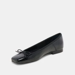 ANISA BALLET FLATS NOIR EMBOSSED LEATHER(Anisa Ballet Flats Noir Embossed Leather) -Dolce Vita Shop DOLCEVITA FLATS ANISA NOIREMBOSSEDLEATHER 08