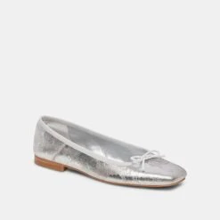 Dolce Vita ANISA BALLET FLATS SILVER DISTRESSED LEATHER(Anisa Ballet Flats Silver Distressed Leather) -Dolce Vita Shop DOLCEVITA FLATS ANISA SILVERDESTRESSEDLEATHER 01