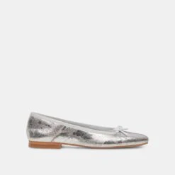 Dolce Vita ANISA BALLET FLATS SILVER DISTRESSED LEATHER(Anisa Ballet Flats Silver Distressed Leather) -Dolce Vita Shop DOLCEVITA FLATS ANISA SILVERDESTRESSEDLEATHER 02