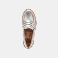 Dolce Vita ARABEL LOAFERS SILVER DISTRESSED LEATHER(Arabel Loafers Silver Distressed Leather) 18 Dolce Vita ARABEL LOAFERS SILVER DISTRESSED LEATHER(Arabel Loafers Silver Distressed Leather) -Dolce Vita Shop DOLCEVITA FLATS ARABEL SILVERDISTRESSEDLEATHER 06