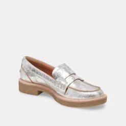 Dolce Vita ARABEL LOAFERS SILVER DISTRESSED LEATHER(Arabel Loafers Silver Distressed Leather) 14 Dolce Vita ARABEL LOAFERS SILVER DISTRESSED LEATHER(Arabel Loafers Silver Distressed Leather) -Dolce Vita Shop DOLCEVITA FLATS ARABEL SILVERDISTRESSEDLEATHER 08