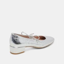 ARDIEN HEELS SILVER CRINKLE PATENT(Ardien Heels Silver Crinkle Patent) -Dolce Vita Shop DOLCEVITA FLATS ARDIEN SILVERDISTRESSEDLEATHER 03