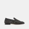 ARMOND FLATS BLACK WOVEN LEATHER(Armond Flats Black Woven Leather)