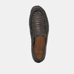 ARMOND FLATS BLACK WOVEN LEATHER(Armond Flats Black Woven Leather) -Dolce Vita Shop DOLCEVITA FLATS ARMOND BLACKWOVENLEATHER 06