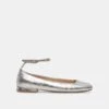 Dolce Vita ASHYA BALLET FLATS SILVER DISTRESSED LEATHER(Ashya Ballet Flats Silver Distressed Leather)
