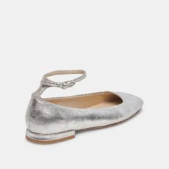 Dolce Vita ASHYA BALLET FLATS SILVER DISTRESSED LEATHER(Ashya Ballet Flats Silver Distressed Leather) -Dolce Vita Shop DOLCEVITA FLATS ASHYA SILVERDISTRESSEDLEATHER 03