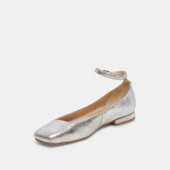 Dolce Vita ASHYA BALLET FLATS SILVER DISTRESSED LEATHER(Ashya Ballet Flats Silver Distressed Leather) -Dolce Vita Shop DOLCEVITA FLATS ASHYA SILVERDISTRESSEDLEATHER 09