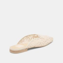AUBRIE FLATS IVORY MACRAME MESH(Aubrie Flats Ivory Macrame Mesh) -Dolce Vita Shop DOLCEVITA FLATS AUBRIE IVORYMACRAMEMESH 03