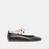 BAIDEN BALLET FLATS BLACK LEATHER(Baiden Ballet Flats Black Leather)