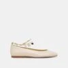 BAIDEN BALLET FLATS BONE LEATHER(Baiden Ballet Flats Bone Leather)