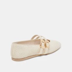 BAYLEE WIDE BALLET FLATS BONE PERFORATED SUEDE(Baylee Wide Ballet Flats Bone Perforated Suede) -Dolce Vita Shop DOLCEVITA FLATS BAYLEE BONEPERFORATEDLEATHER 03 45ad671d d674 4886 9fb5 744528ab92f8