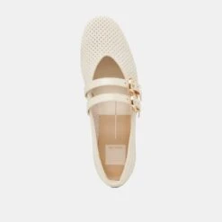 BAYLEE WIDE BALLET FLATS BONE PERFORATED SUEDE(Baylee Wide Ballet Flats Bone Perforated Suede) -Dolce Vita Shop DOLCEVITA FLATS BAYLEE BONEPERFORATEDLEATHER 06 a0e73085 44c1 416f 9717 3415c40931c8