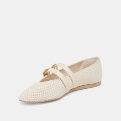 BAYLEE WIDE BALLET FLATS BONE PERFORATED SUEDE(Baylee Wide Ballet Flats Bone Perforated Suede) -Dolce Vita Shop DOLCEVITA FLATS BAYLEE BONEPERFORATEDLEATHER 08 d98663c6 06ba 4ed9 887a f208a8020d03