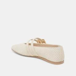 BAYLEE WIDE BALLET FLATS BONE PERFORATED SUEDE(Baylee Wide Ballet Flats Bone Perforated Suede) -Dolce Vita Shop DOLCEVITA FLATS BAYLEE BONEPERFORATEDLEATHER 09 88db663c a596 4719 b2ae 133f45a2fa71