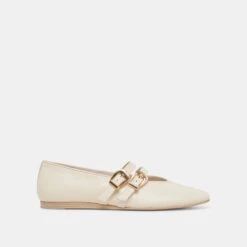 BAYLEE BALLET FLATS IVORY LEATHER(Baylee Ballet Flats Ivory Leather)