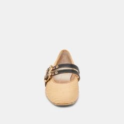 BAYLEE BALLET FLATS NATURAL RAFFIA(Baylee Ballet Flats Natural Raffia) -Dolce Vita Shop DOLCEVITA FLATS BAYLEE NATURALRAFFIA 04