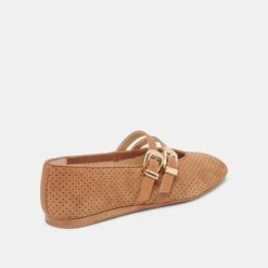 BAYLEE WIDE BALLETS FLATS PECAN PERFORATED SUEDE(Baylee Wide Ballet Flats Pecan Perforated Suede) -Dolce Vita Shop DOLCEVITA FLATS BAYLEE PECANPERFORATEDSUEDE 03 30f51875 3394 4e3e a255 04dfaa22d044