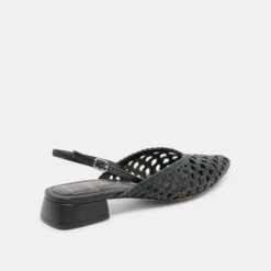 BIRDIE FLATS BLACK WOVEN LEATHER(Birdie Flats Black Woven Leather) -Dolce Vita Shop DOLCEVITA FLATS BIRDIE BLACKWOVENLEATHE 03
