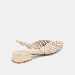 BIRDIE FLATS OFF WHITE WOVEN LEATHER(Birdie Flats Off White Woven Leather) -Dolce Vita Shop DOLCEVITA FLATS BIRDIE OFFWHITEWOVENLEATHER 03