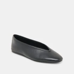 BRAIDY BALLET FLATS BLACK LEATHER(Braidy Ballet Flats Black Leather) -Dolce Vita Shop DOLCEVITA FLATS BRAIDY BLACKLEATHER 01