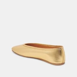 BRAIDY BALLET FLATS GOLD METALLIC LEATHER(Braidy Ballet Flats Gold Metallic Leather) -Dolce Vita Shop DOLCEVITA FLATS BRAIDY GOLDMETALLICLEATHER 09