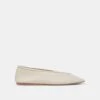 BRAIDY BALLET FLATS IVORY LEATHER(Braidy Ballet Flats Ivory Leather)