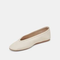 BRAIDY BALLET FLATS IVORY LEATHER(Braidy Ballet Flats Ivory Leather) -Dolce Vita Shop DOLCEVITA FLATS BRAIDY IVORYLEATHER 08