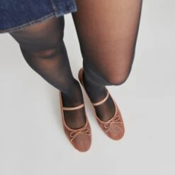 CADEL BALLET FLATS CIDER MESH(Cadel Ballet Flats Cider Mesh) -Dolce Vita Shop DOLCEVITA FLATS CADEL CIDERMESH ONFOOT 02