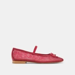 CADEL BALLET FLATS CRIMSON MESH(Cadel Ballet Flats Crimson Mesh)