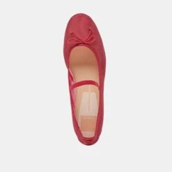 CADEL BALLET FLATS CRIMSON MESH(Cadel Ballet Flats Crimson Mesh) -Dolce Vita Shop DOLCEVITA FLATS CADEL CRIMSONMESH 06