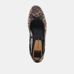 CADEL BALLET FLATS DK LEOPARD MESH(Cadel Ballet Flats Dk Leopard Mesh) -Dolce Vita Shop DOLCEVITA FLATS CADEL DKLEOPARDMESH 06