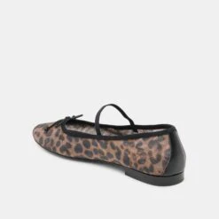 CADEL BALLET FLATS DK LEOPARD MESH(Cadel Ballet Flats Dk Leopard Mesh) -Dolce Vita Shop DOLCEVITA FLATS CADEL DKLEOPARDMESH 09