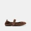 CAELY BALLET FLATS DK BROWN SUEDE(Caely Ballet Flats Dk Brown Suede)