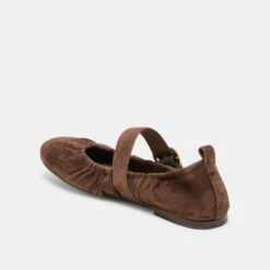 CAELY BALLET FLATS DK BROWN SUEDE(Caely Ballet Flats Dk Brown Suede) -Dolce Vita Shop DOLCEVITA FLATS CAELY DKBROWNSUEDE 09