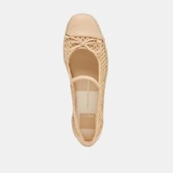 CAMBRE BALLET FLATS LT NATURAL WOVEN MESH(Cambre Ballet Flats Lt Natural Woven Mesh) -Dolce Vita Shop DOLCEVITA FLATS CAMBRE LTNATURALWOVENMESH 06