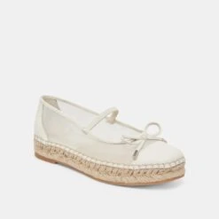 CAMBRE BALLET FLATS WHITE MESH(Cambre Ballet Flats White Mesh) -Dolce Vita Shop DOLCEVITA FLATS CAMBRE WHITEMESH 01