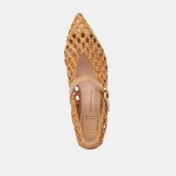 CATY BALLET FLATS NATURAL WOVEN(Caty Ballet Flats Natural Woven) -Dolce Vita Shop DOLCEVITA FLATS CATY NATURALWOVEN 06